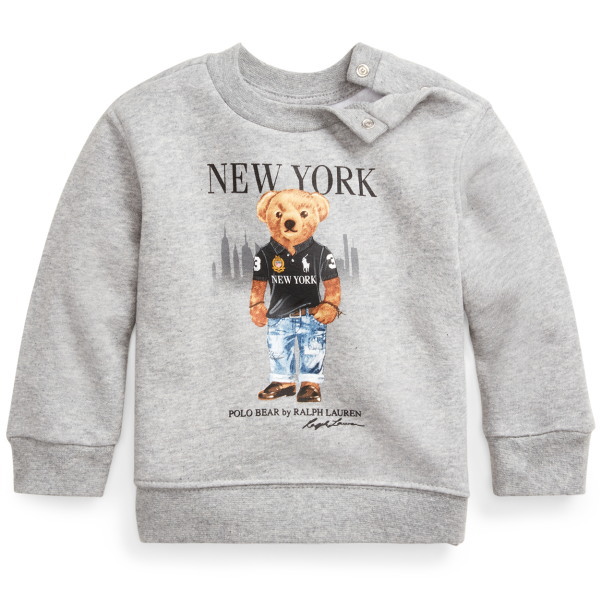 ラルフローレンポロベア裏起毛 チェック柄トレーナー160サイズ