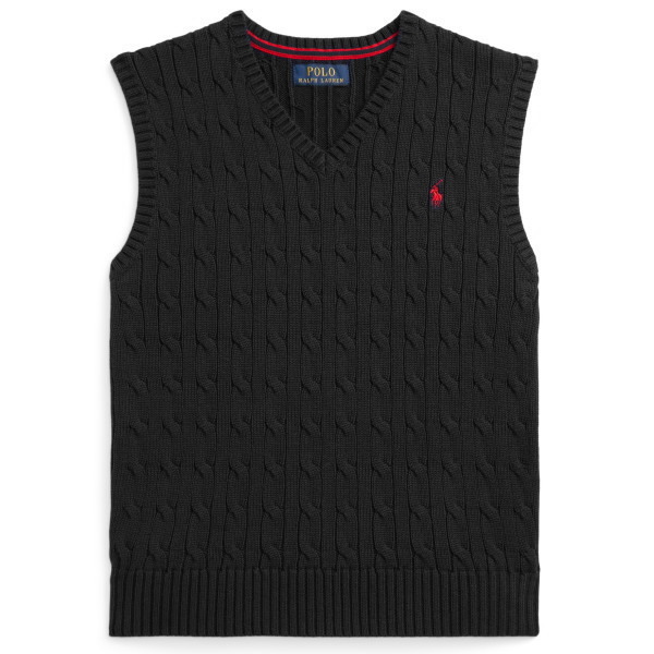 ラルフローレン ケーブル編みVネックベストII - ラルフローレン子供服
